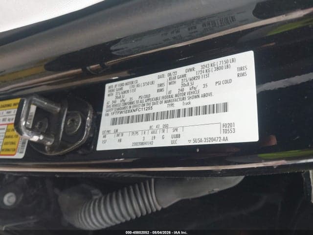2022 FORD F-150 LARIAT 9