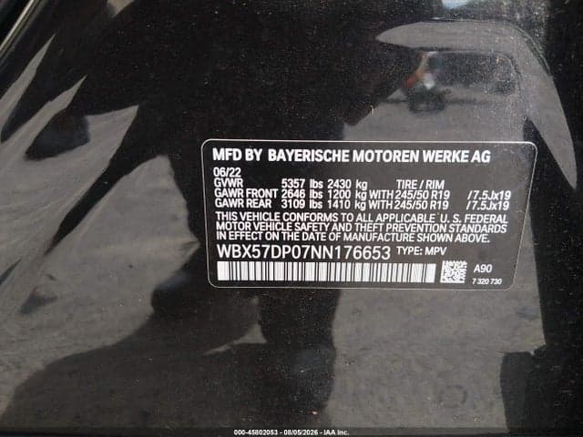 2022 BMW X3 XDRIVE30I 9