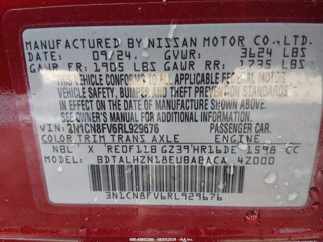 2024 NISSAN VERSA 1.6 SR 9