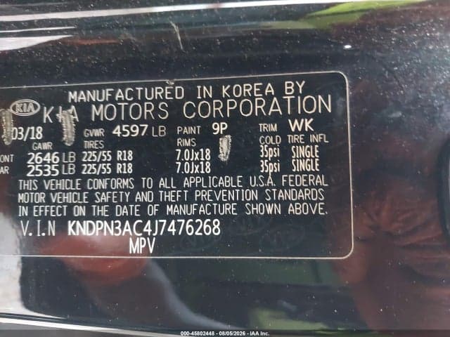 2018 KIA SPORTAGE EX 9