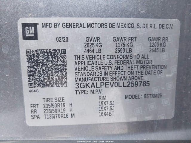 2020 GMC TERRAIN FWD SLT 9