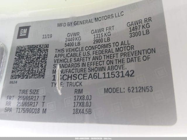 2020 CHEVROLET COLORADO 2WD LONG BOX LT 9