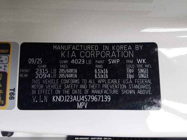 2025 KIA SOUL LX 9