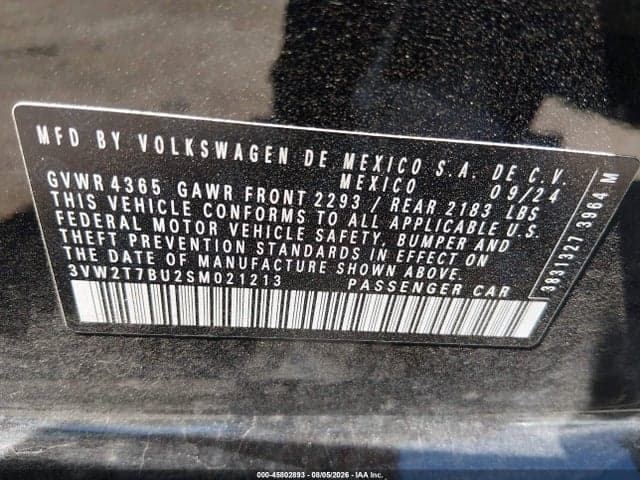 2025 VOLKSWAGEN JETTA GLI 2.0T AUTOBAHN 9