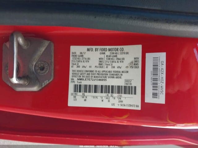 2018 FORD TRANSIT CONNECT XL 9