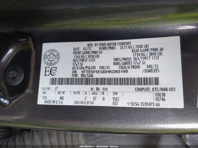 2017 FORD F-150 XLT 9