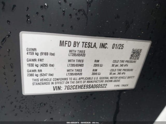 2025 TESLA CYBERTRUCK CYBERBEAST 9
