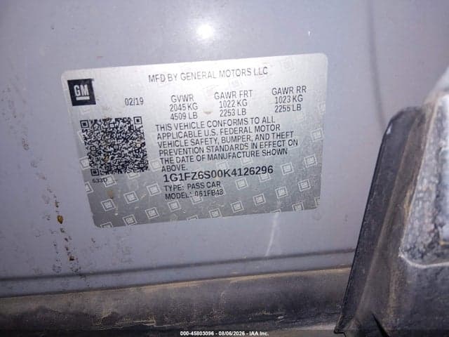 2019 CHEVROLET BOLT EV PREMIER 9