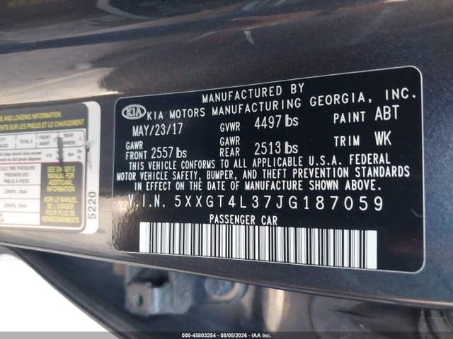 2018 KIA OPTIMA S 9