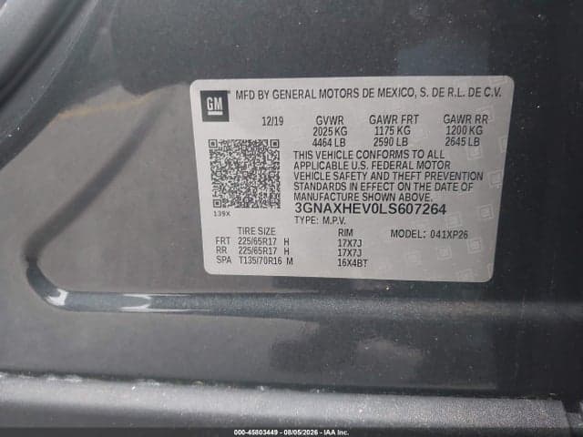 2020 CHEVROLET EQUINOX FWD LS 9