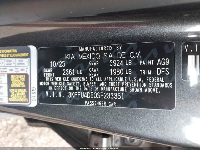 2025 KIA K4 EX 9