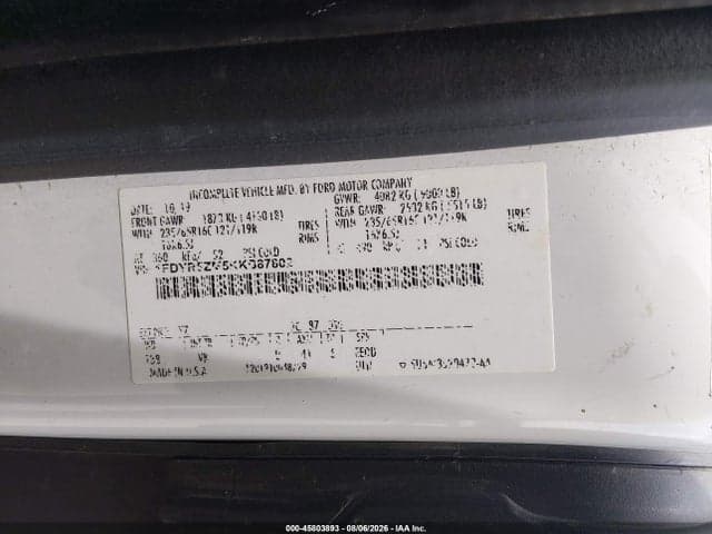 2019 FORD TRANSIT-250 CAB 9