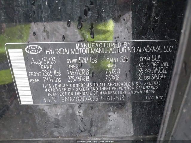 2023 HYUNDAI SANTA FE SEL 9