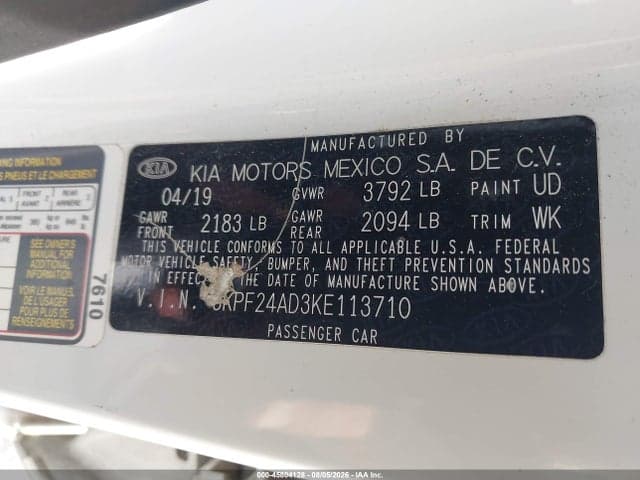 2019 KIA FORTE LXS 9