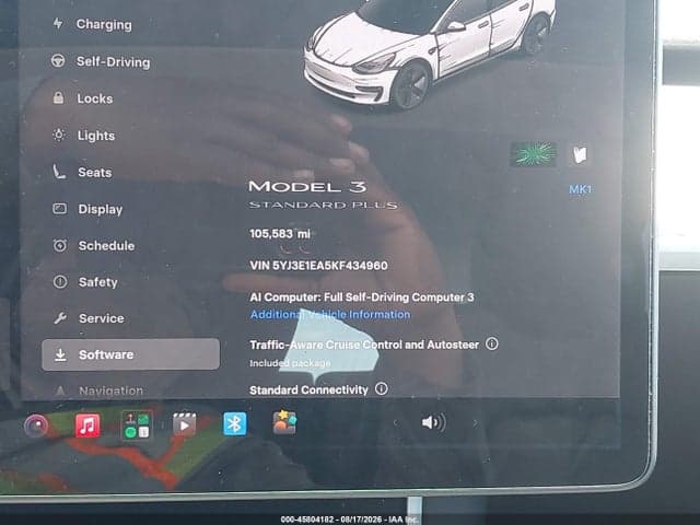 2019 TESLA MODEL 3 LONG RANGE/MID RANGE/STANDARD RANGE/STANDARD RANGE PLUS 7