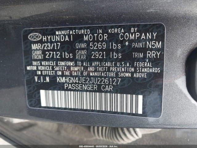 2018 GENESIS G80 3.8 9