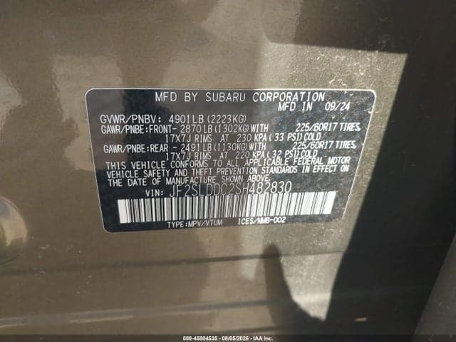 2025 SUBARU FORESTER PREMIUM 9