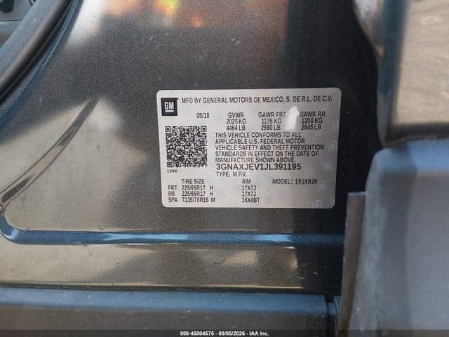 2018 CHEVROLET EQUINOX LT 9