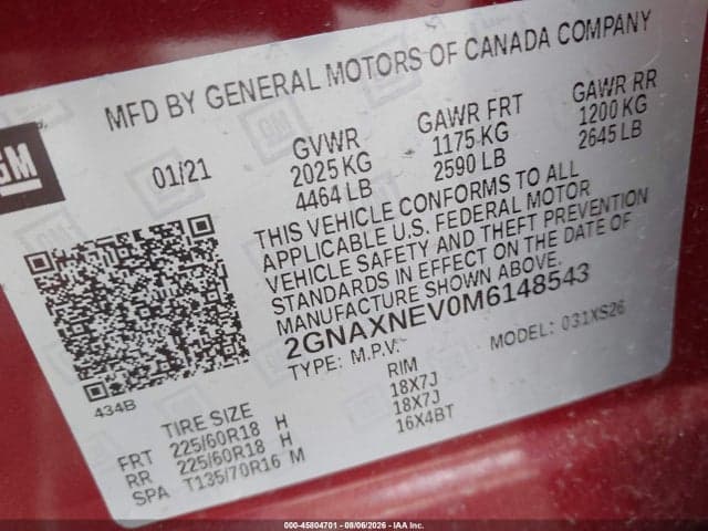 2021 CHEVROLET EQUINOX FWD PREMIER 9