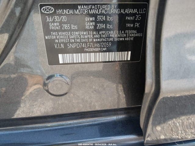 2020 HYUNDAI ELANTRA SE 9