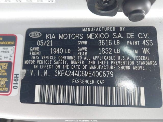 2021 KIA RIO S 9