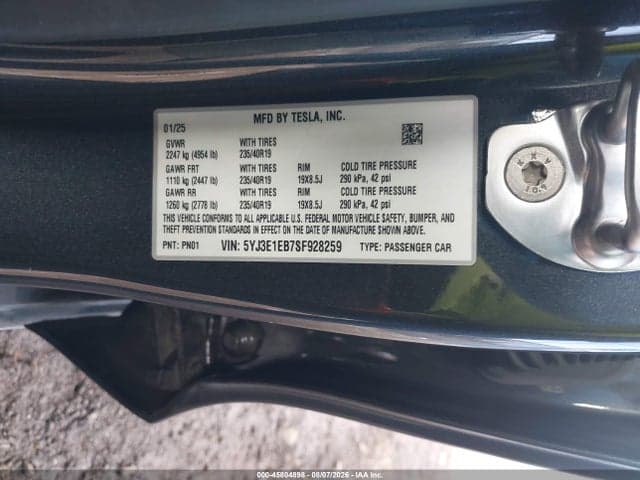 2025 TESLA MODEL 3 LONG RANGE ALL-WHEEL DRIVE 9