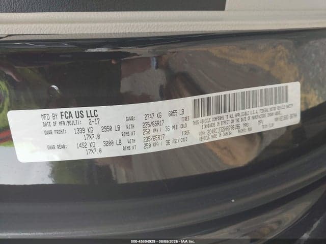2017 CHRYSLER PACIFICA TOURING-L PLUS 9