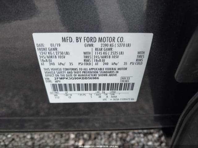 2019 FORD EDGE SE 9