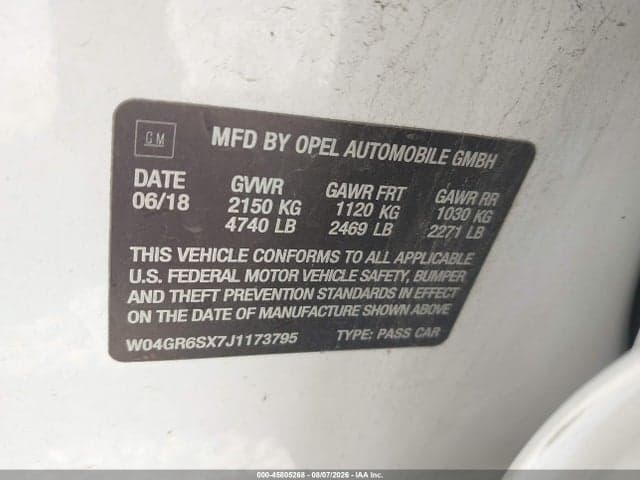 2018 BUICK REGAL SPORTBACK ESSENCE 9
