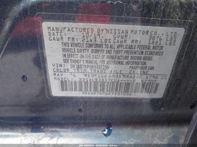 2019 NISSAN SENTRA S 9