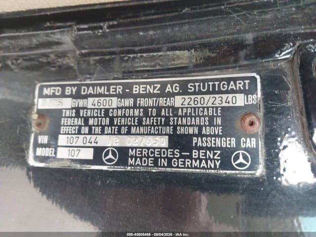 1975 MERCEDES BENZ 450SL 9