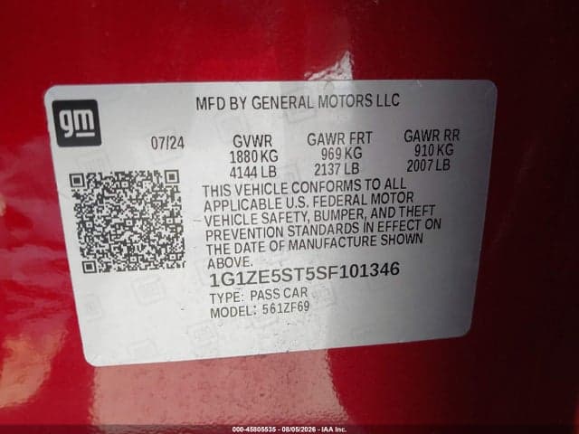 2025 CHEVROLET MALIBU FWD 2LT 9