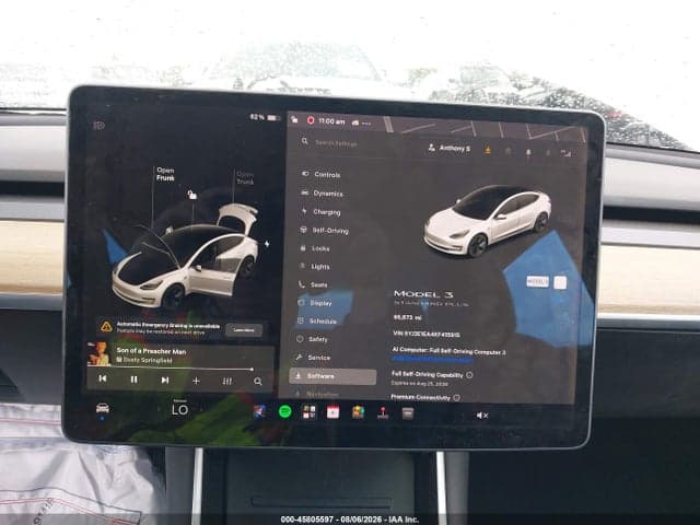 2019 TESLA MODEL 3 LONG RANGE/MID RANGE/STANDARD RANGE/STANDARD RANGE PLUS 7