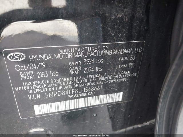 2020 HYUNDAI ELANTRA SEL 9