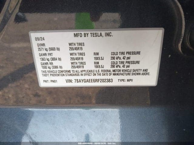 2024 TESLA MODEL Y LONG RANGE DUAL MOTOR ALL-WHEEL DRIVE 9