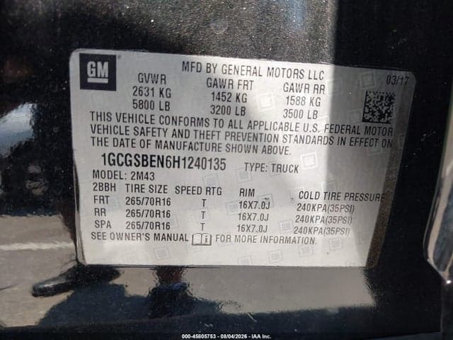 2017 CHEVROLET COLORADO 2WD WT 9