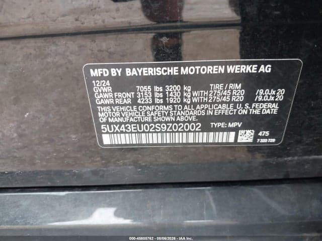 2025 BMW X5 PHEV XDRIVE50E 9
