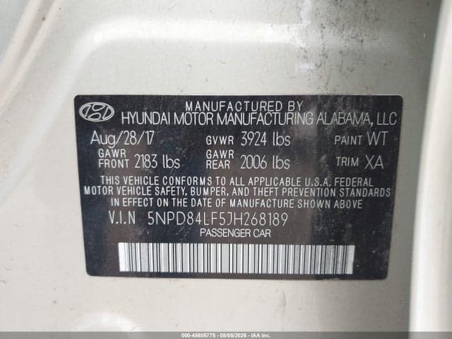 2018 HYUNDAI ELANTRA SEL 9