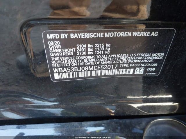 2021 BMW 540I 9