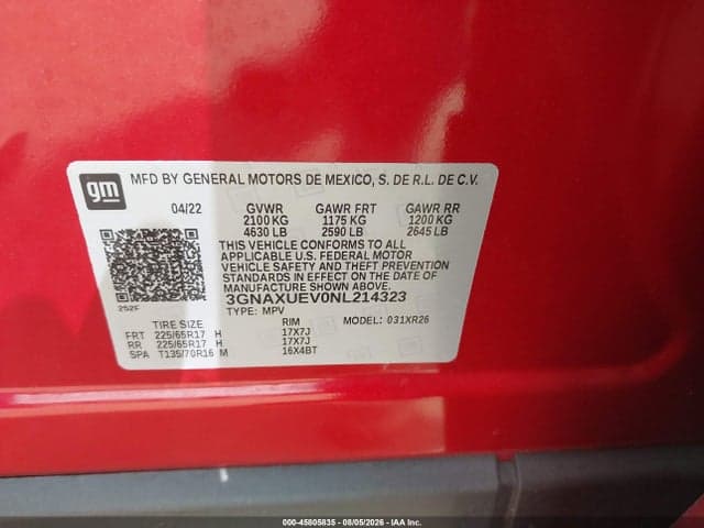 2022 CHEVROLET EQUINOX AWD LT 9
