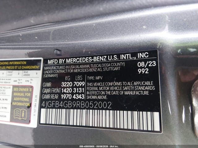 2024 MERCEDES-BENZ GLE 450 PLUG-IN HYBRID 4MATIC 9