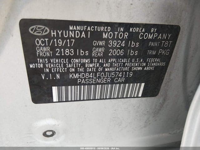 2018 HYUNDAI ELANTRA SEL 9