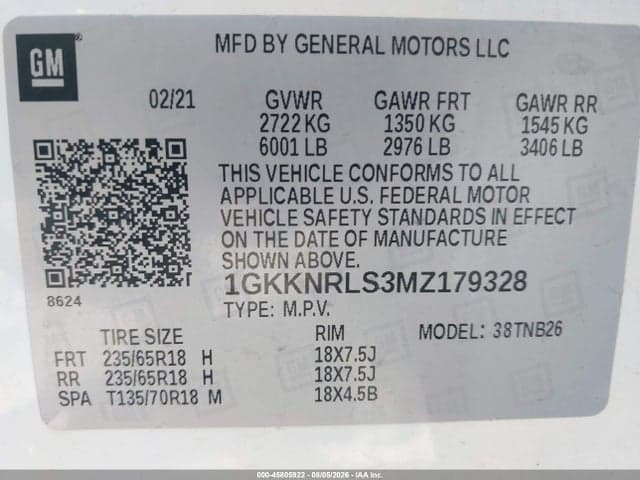 2021 GMC ACADIA AWD SLE 9