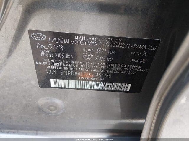 2019 HYUNDAI ELANTRA VALUE EDITION 9