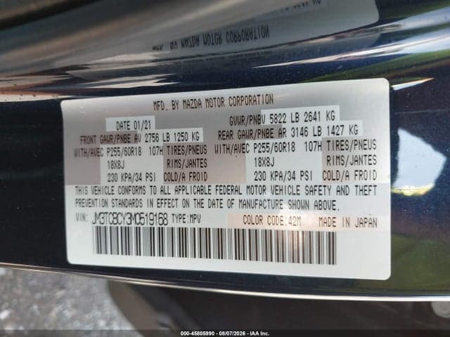 2021 MAZDA CX-9 TOURING 9