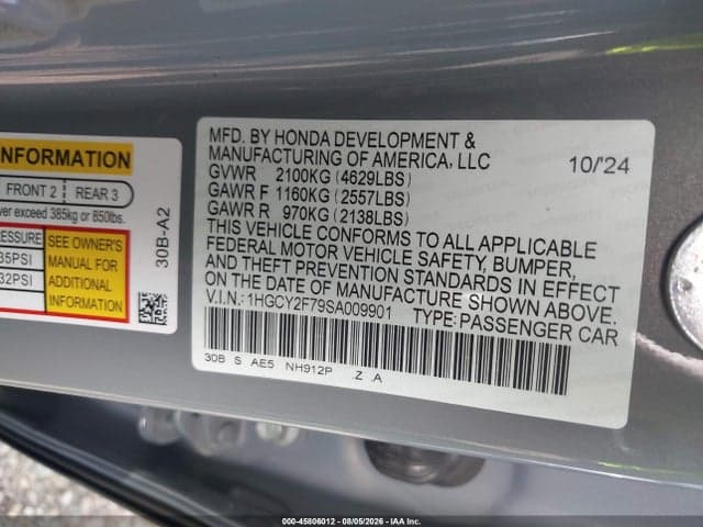 2025 HONDA ACCORD HYBRID SPORT-L 9