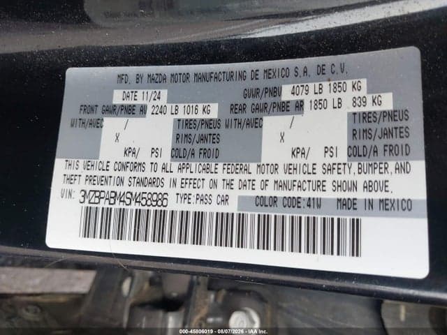 2025 MAZDA MAZDA3 2.5 S SELECT SPORT 9