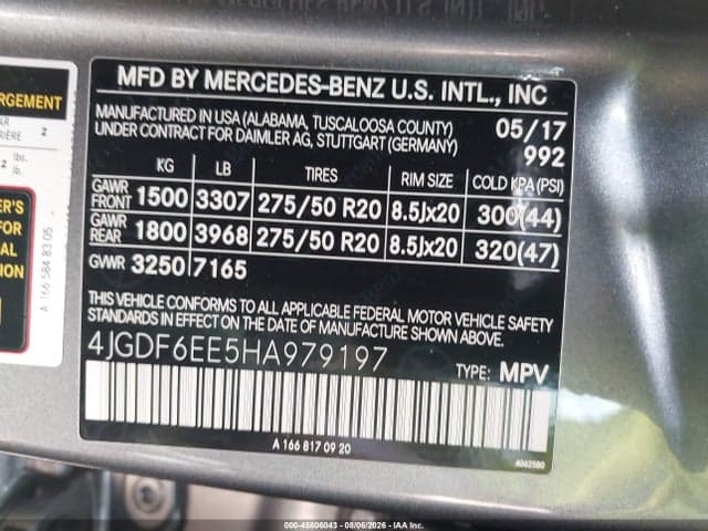 2017 MERCEDES-BENZ GLS 450 4MATIC 9