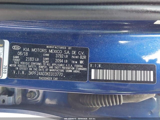 2019 KIA FORTE LXS 9