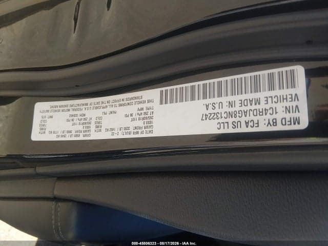 2022 DODGE DURANGO SXT AWD 9